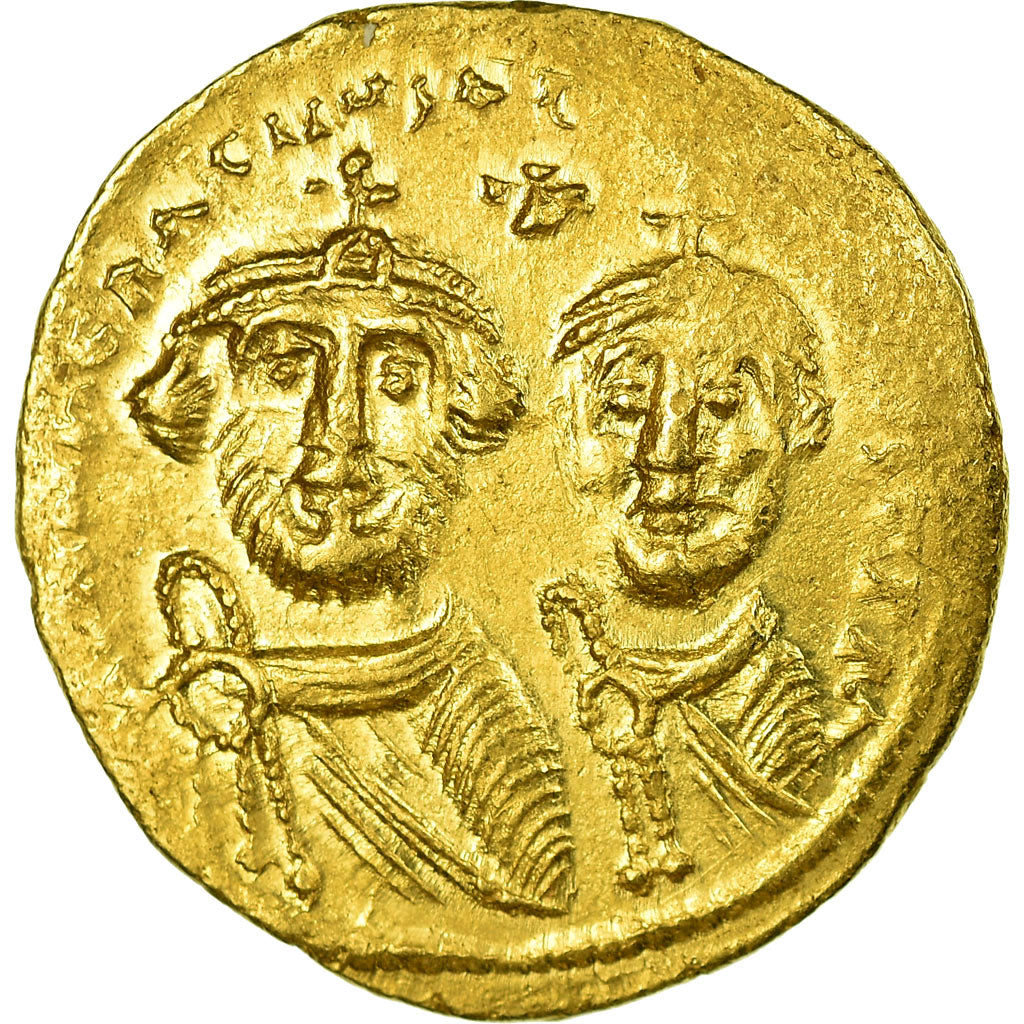 Coin, Heraclius, Solidus, Constantinople, AU(50-53), Gold, Sear:745