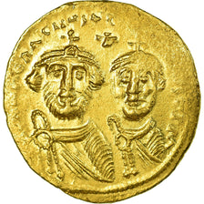 Coin, Heraclius, Solidus, Constantinople, AU(50-53), Gold, Sear:745