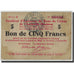Billet, France, Charleville-Mézières, 5 Francs, 1916, TB, Pirot:08-91