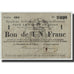 Biljet, Pirot:08-283, 1 Franc, 1916, Frankrijk, TB, Sedan