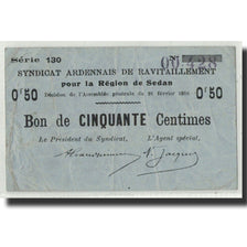 Billete, 50 Centimes, Pirot:08-282, 1916, Francia, BC, Sedan