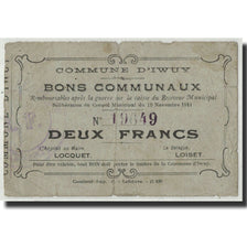 France, Iwuy, 2 Francs, 1914, B+, Pirot:59-1400