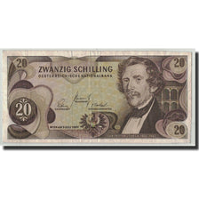 Banknote, Austria, 20 Schilling, Undated (1968), 1967-07-02, KM:142a, VF(20-25)