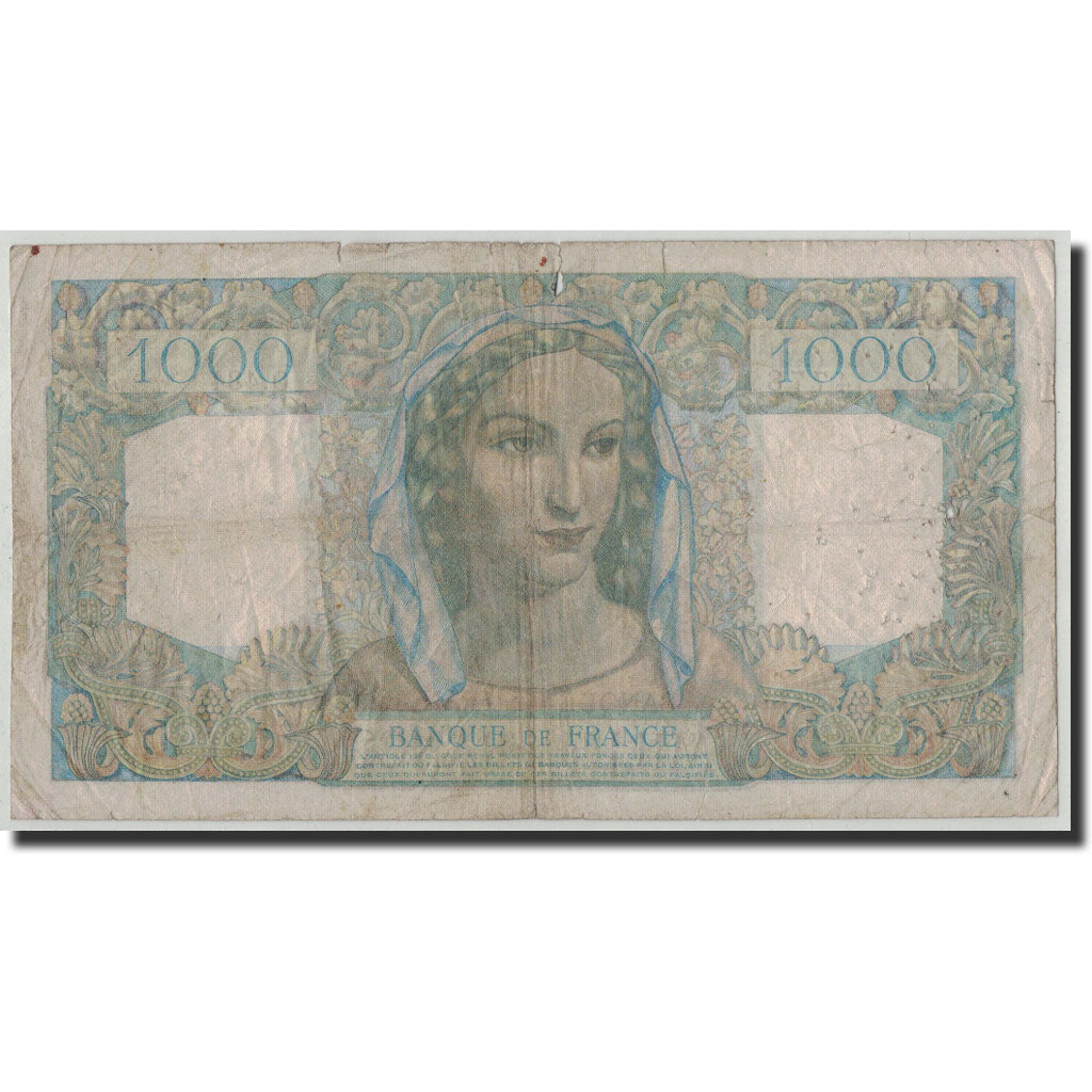 Banknote, France, 1000 Francs, 1 000 F 1945-1950 ''Minerve et Hercule'', 1948