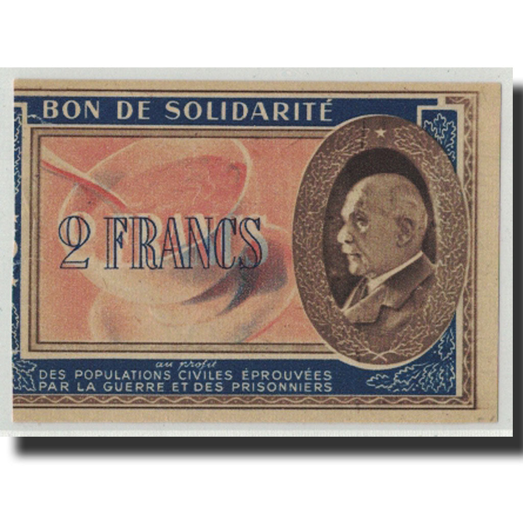 Frankreich, Bon de Solidarité de 2 Francs, UNZ-
