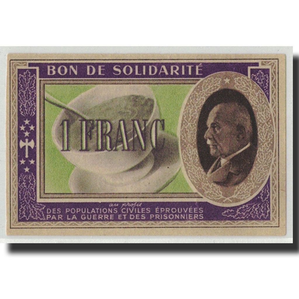 Geldschein, Frankreich, Comité National, 1 Franc, 1941, UNZ-