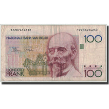 Banknote, Belgium, 100 Francs, Undated (1982-94), KM:142a, VG(8-10)