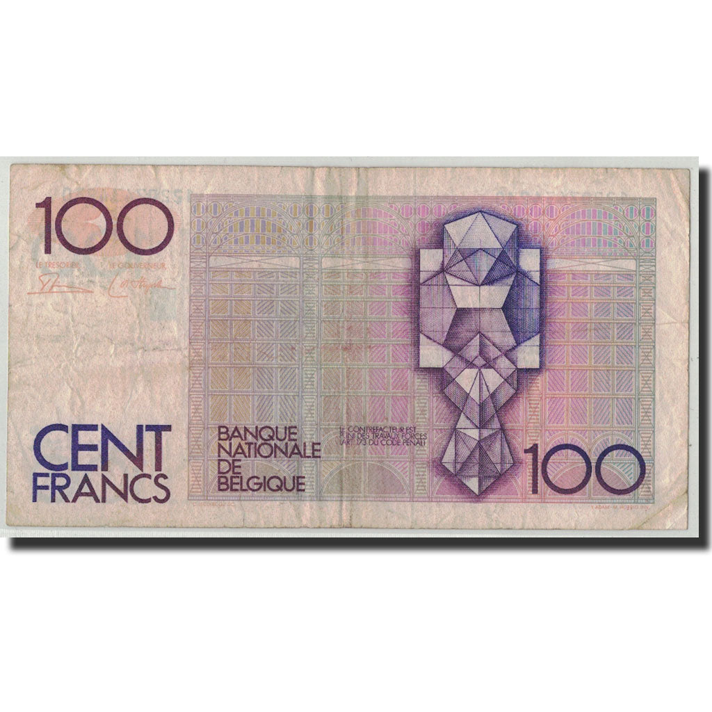 Banknote, Belgium, 100 Francs, Undated (1982-94), KM:142a, VG(8-10)