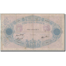 France, 500 Francs, 500 F 1888-1940 ''Bleu et Rose'', 1937, 1937-08-26