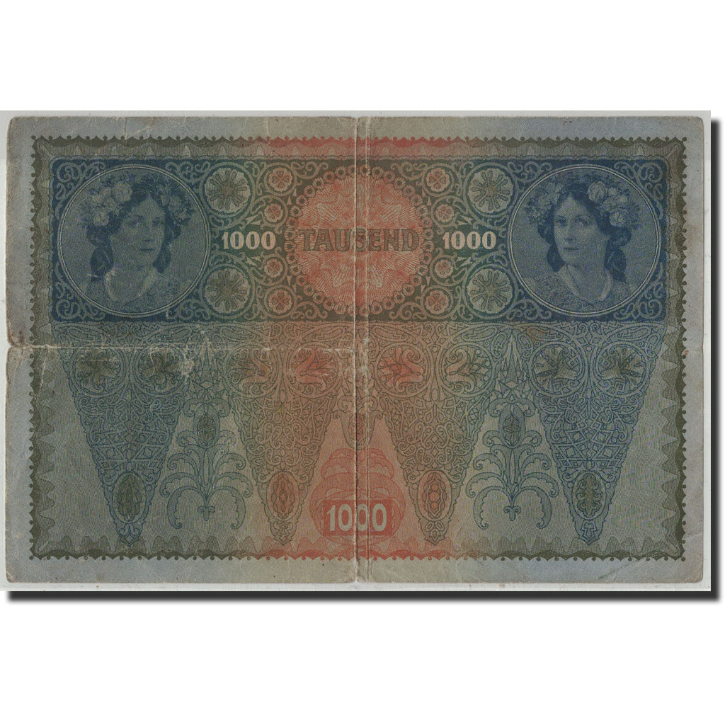Banknote, Austria, 1000 Kronen, Undated (1919), 1902-01-02, KM:60, VF(20-25)
