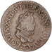 FRANCE, Double tournois, buste enfantin au col fraisé, Double Tournois, 1612, N.