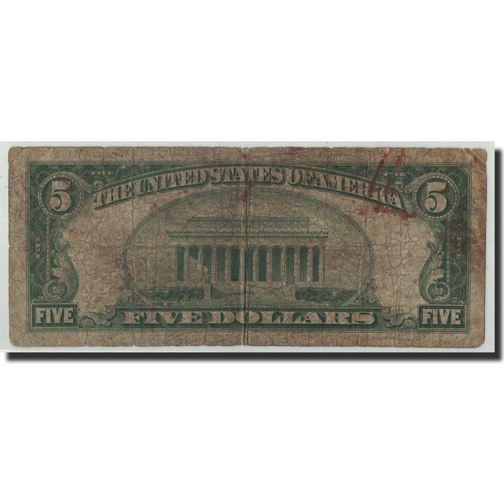 Banknote, United States, Five Dollars, 1928, KM:1644, VG(8-10)