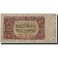 Banknote, Czechoslovakia, 10 Korun, 1953, KM:83b, VG(8-10)