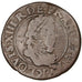 FRANCE, Double Tournois, 1612, Bordeaux, VF(30-35), Copper, CGKL #272, 3.29