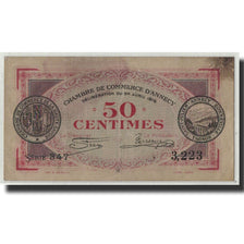 France, Annecy, 50 Centimes, 1916, TB+, Pirot:10-7