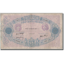 Francia, 500 Francs, 500 F 1888-1940 ''Bleu et Rose'', 1937, 1937-12-09, B+