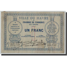 Pirot:68-4, 1 Franc, Undated (1914), France, VF(20-25), Le Havre