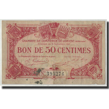 France, Lorient, 50 Centimes, 1915, VF(20-25), Pirot:75-1