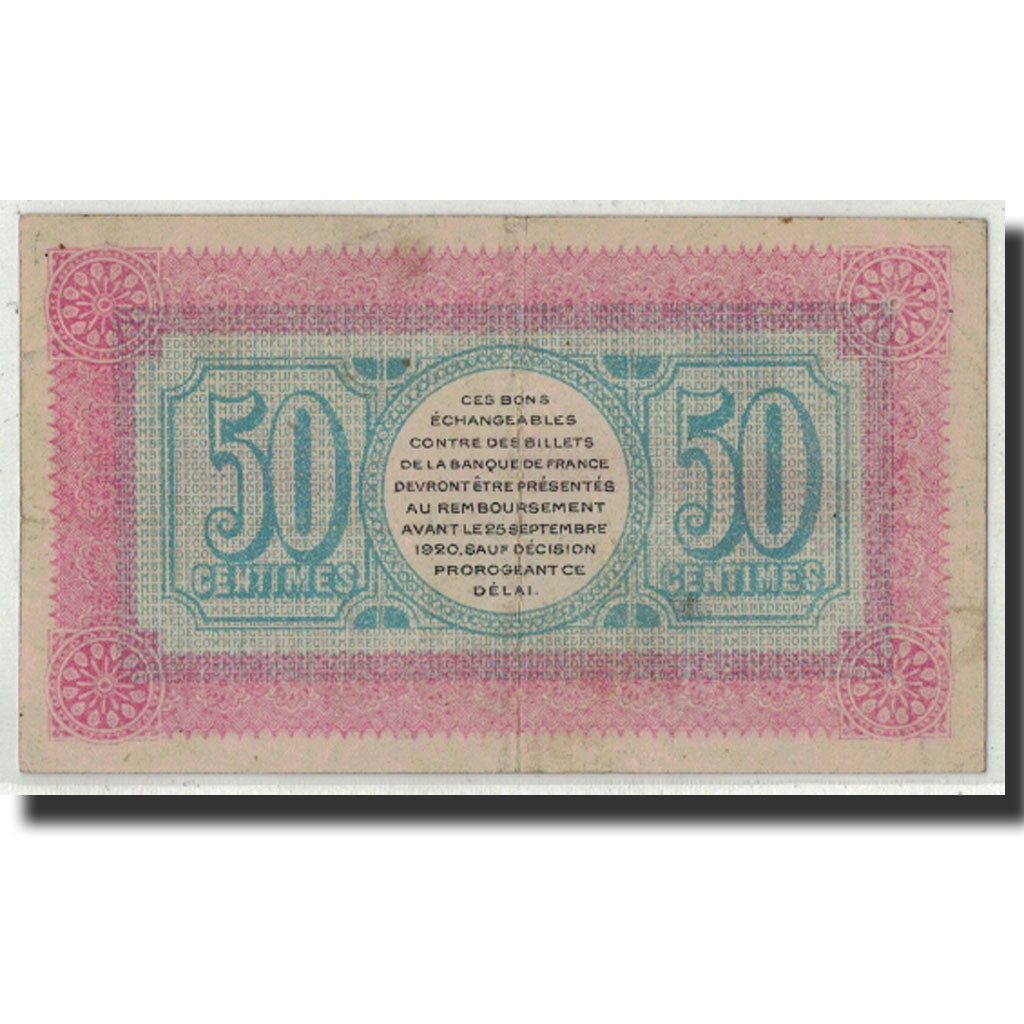 Pirot:76-1, 50 Centimes, 1915, France, VF(20-25), Lure