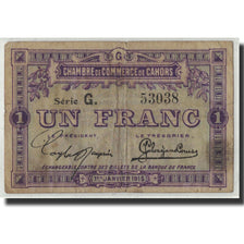 France, Cahors, 1 Franc, 1915, TB, Pirot:35-14