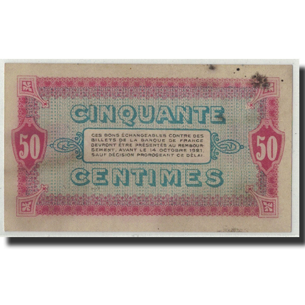 50 Centimes, Pirot:86-7, 1916, Francia, EBC, Moulins et Lapalisse