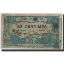 Pirot:127-6, 50 Centimes, 1915, France, VF(30-35), Valence
