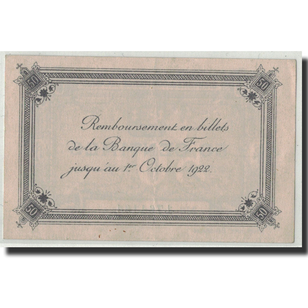 Pirot:36-42, 50 Centimes, Undated, France, AU(55-58), Calais