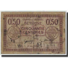 Pirot:26-15, 50 Centimes, 1916, France, F(12-15), Béthune