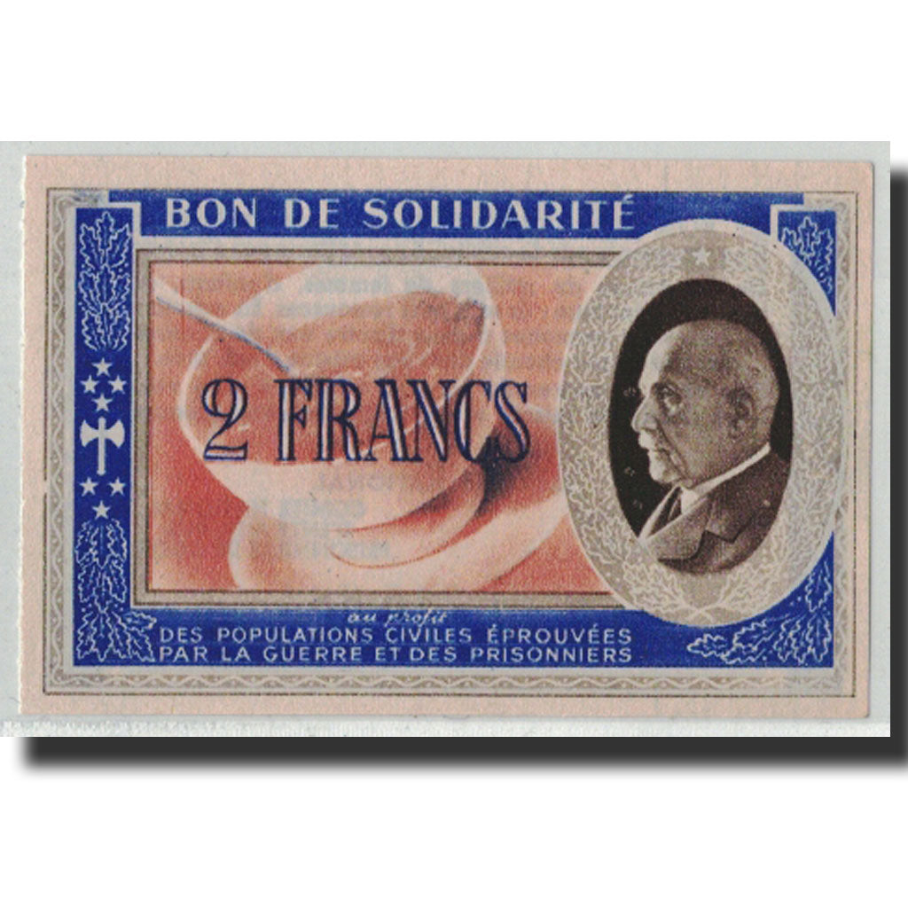 2 Francs, Undated (1940-44), France, UNC(63), Comité National