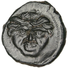 Coin, Sicily, Kamarina, Medusa, Tetras, AU(55-58), Copper