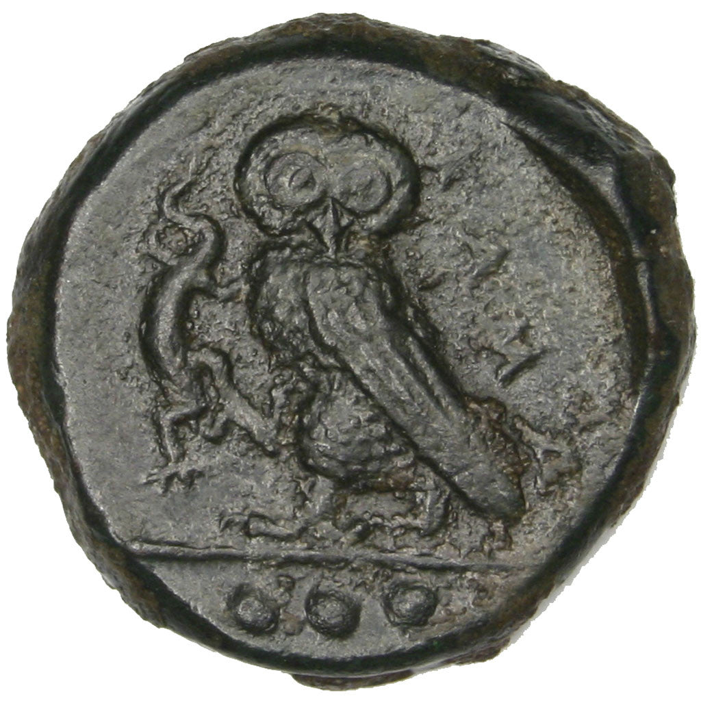 Coin, Sicily, Kamarina, Medusa, Tetras, AU(55-58), Copper
