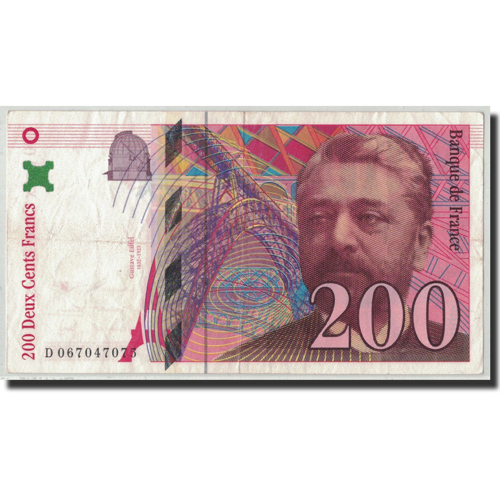 Frankrijk, 200 Francs, 200 F 1995-1999 ''Eiffel'', 1997, TB, Fayette:75.4b