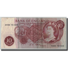 Banknote, Great Britain, 10 Shillings, Undated (1966-70), KM:373c, VF(20-25)