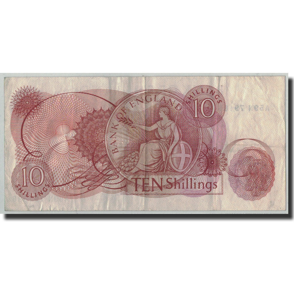 Banknote, Great Britain, 10 Shillings, Undated (1966-70), KM:373c, VF(20-25)