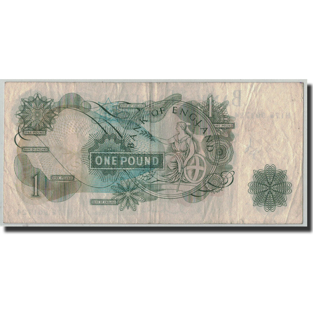 Banknote, Great Britain, 1 Pound, Undated (1960-78), KM:374c, VF(20-25)