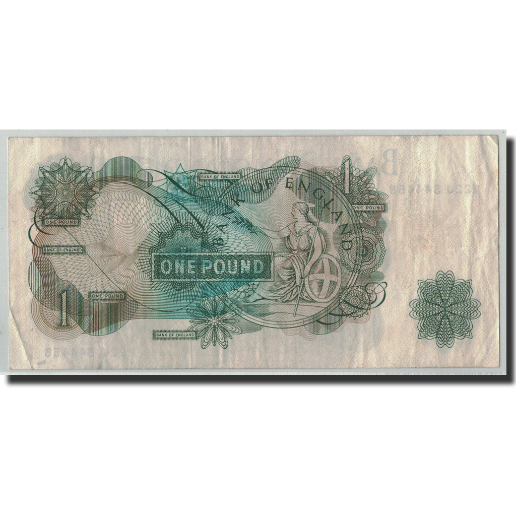 Banknote, Great Britain, 1 Pound, Undated (1966-70), KM:374e, VF(20-25)