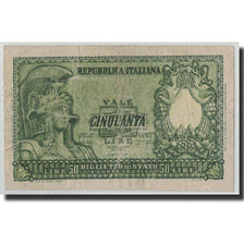 Banknote, Italy, 50 Lire, 1951, 1951-12-31, KM:91a, F(12-15)
