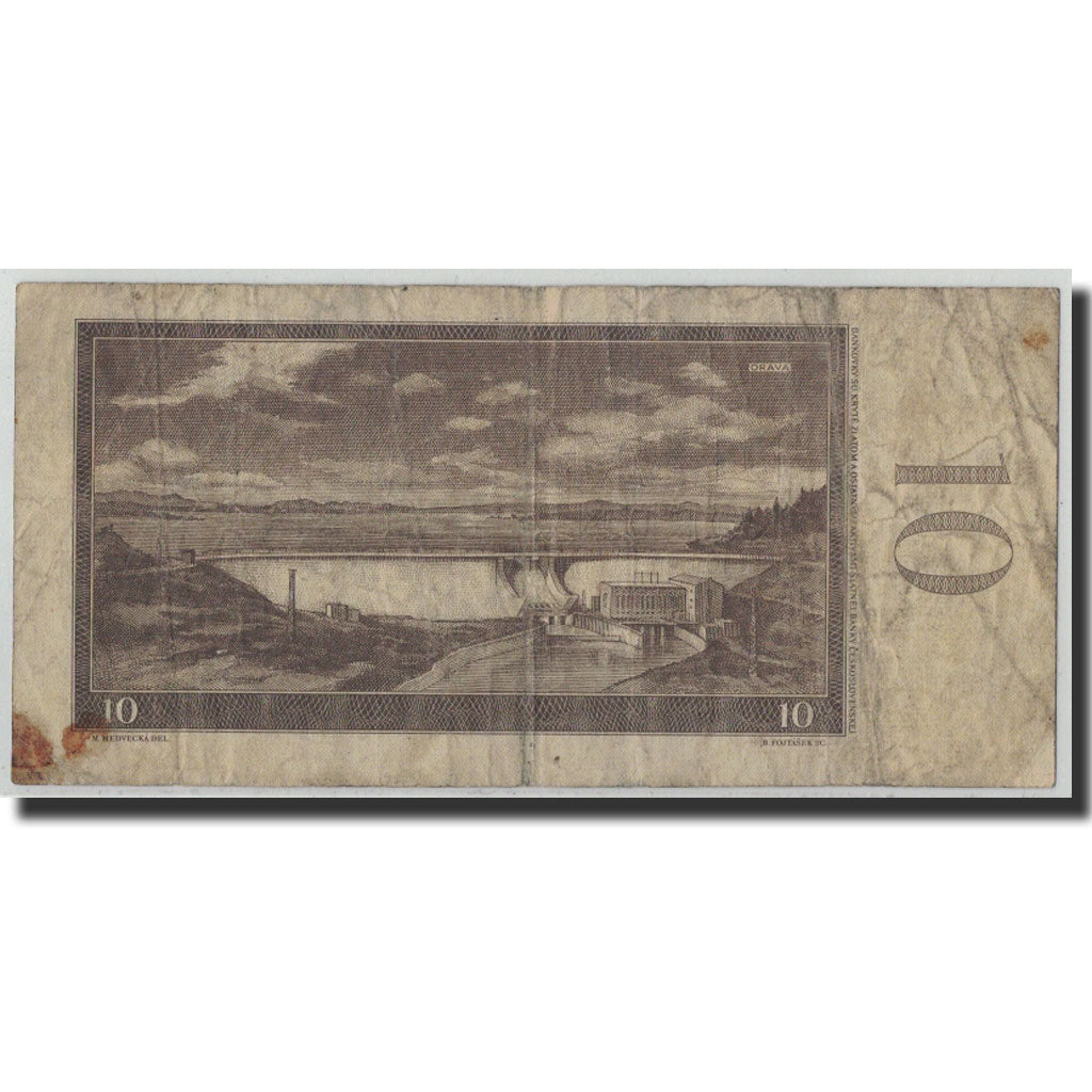 Banknote, Czechoslovakia, 10 Korun, 1960, KM:88b, VG(8-10)