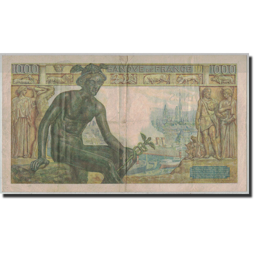 Francia, 1000 Francs, 1 000 F 1942-1943 ''Déesse Déméter'', 1942, 1942-05-28