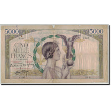 France, 5000 Francs, 1939, 1939-10-12, F(12-15), Fayette:46.14, KM:97a