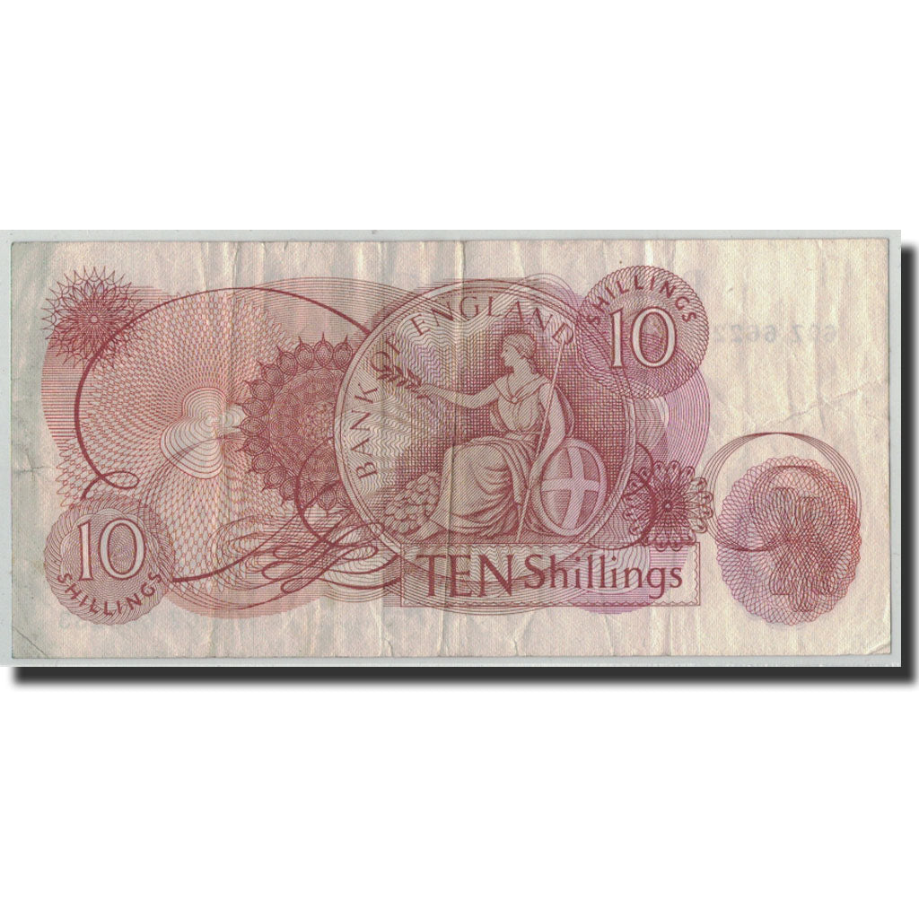 Banknote, Great Britain, 10 Shillings, Undated (1966-70), KM:373c, VF(20-25)
