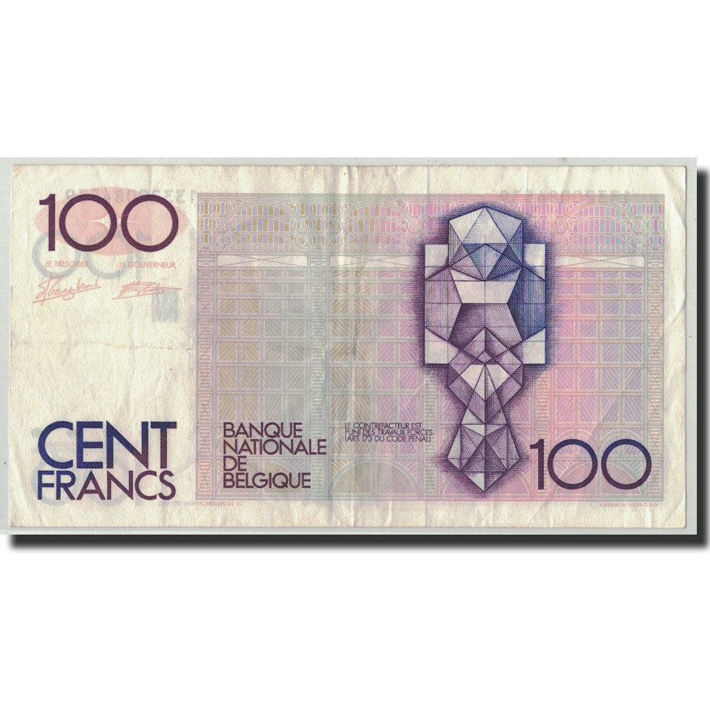 Banknote, Belgium, 100 Francs, Undated, KM:142a, VF(20-25)