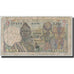 Banknote, French West Africa, 5 Francs, 1953, 1953-04-10, KM:36, VG(8-10)