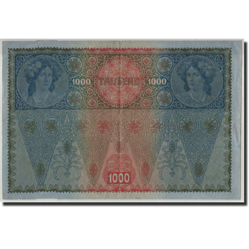 Banknote, Austria, 1000 Kronen, Undated (1919), old date 1902-02-01, KM:60