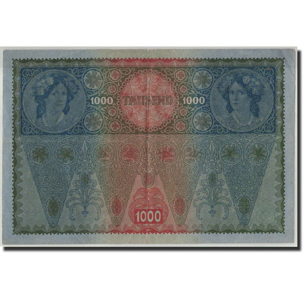 Banknote, Austria, 1000 Kronen, Undated (1919), old date 1902-02-01, KM:60