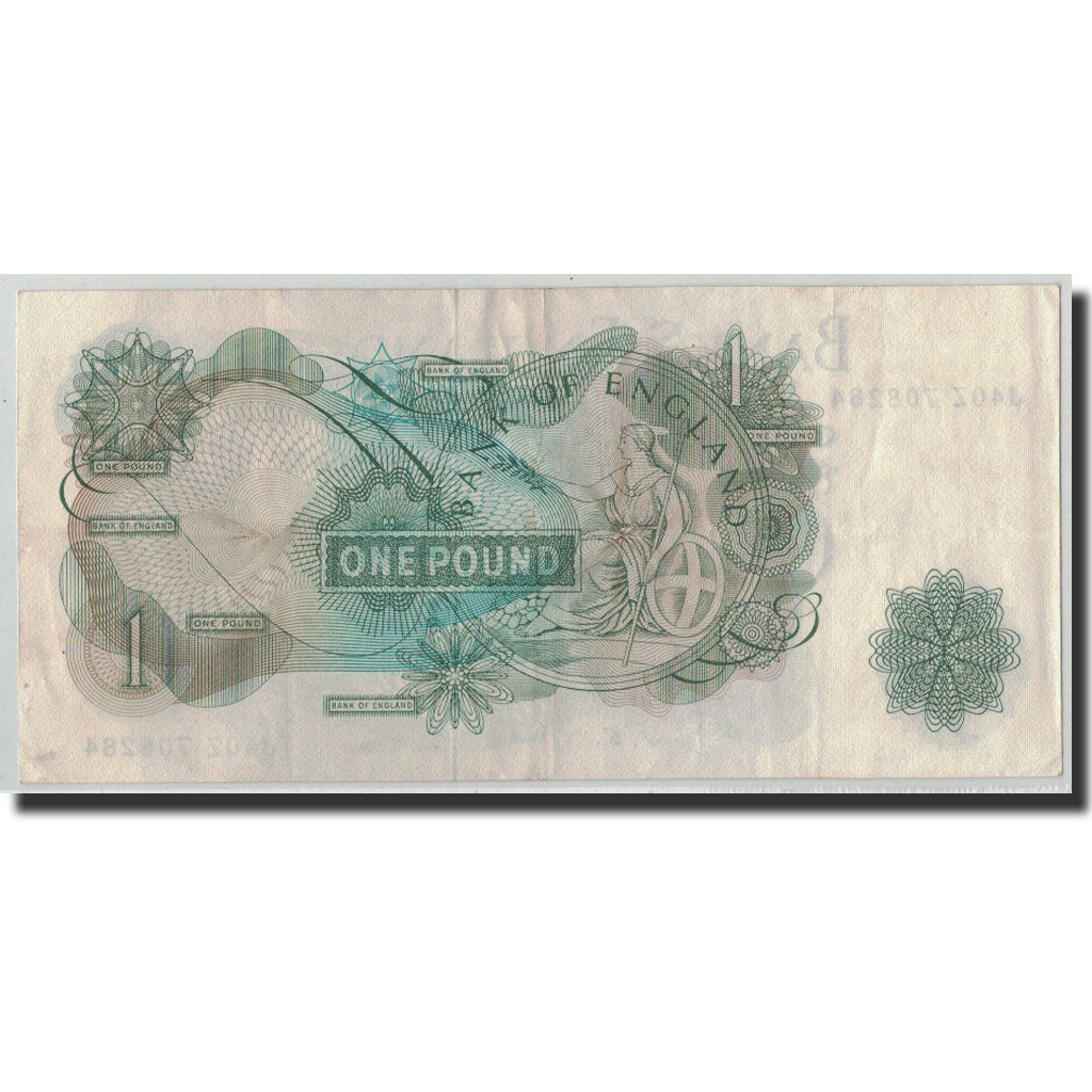 Banknote, Great Britain, 1 Pound, Undated (1966-70), KM:374e, VF(30-35)