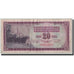 Biljet, Joegoslaviëe, 20 Dinara, 1974, 1974-12-19, KM:85, B+