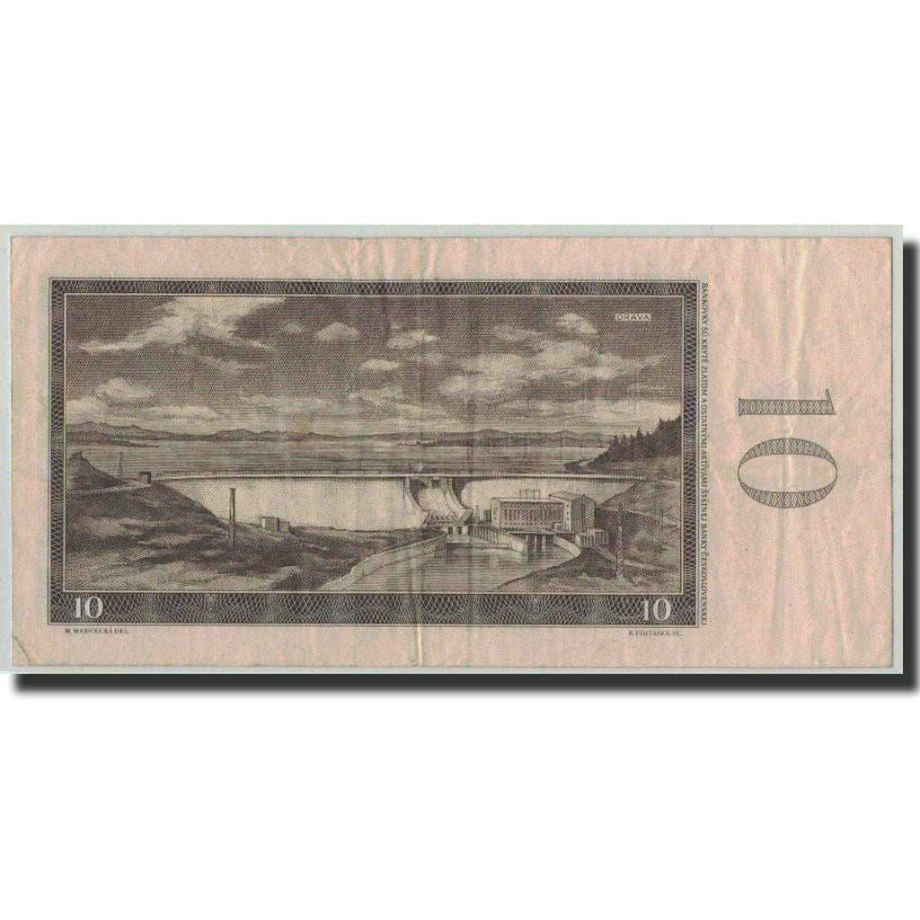 Banknote, Czechoslovakia, 10 Korun, 1960, KM:88b, VF(30-35)