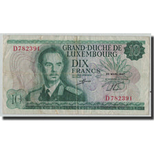 Banknote, Luxembourg, 10 Francs, 1967, 1967-03-20, KM:53a, VF(20-25)