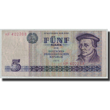Banknote, Germany - Democratic Republic, 5 Mark, 1975, KM:27A, F(12-15)